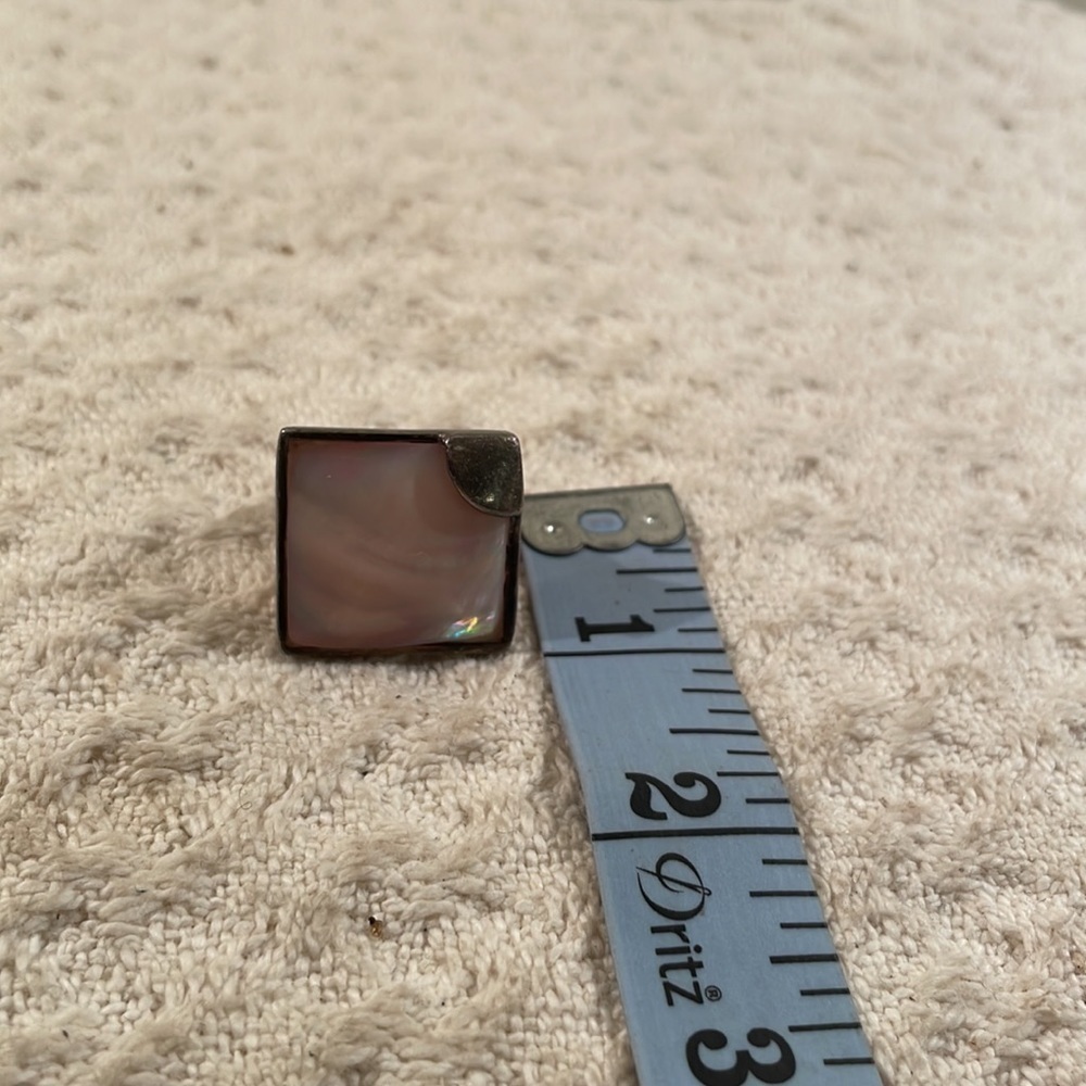 SS Square Pink Mother of Pearl Opalescent Natural Stone - Picture 3 of 7